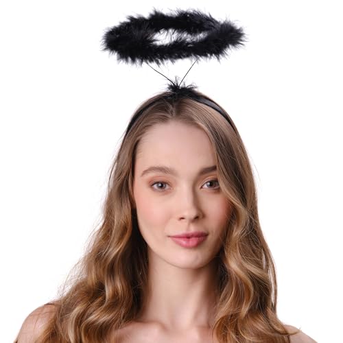 Funcredible Black Halo Halo for Men Women Kids