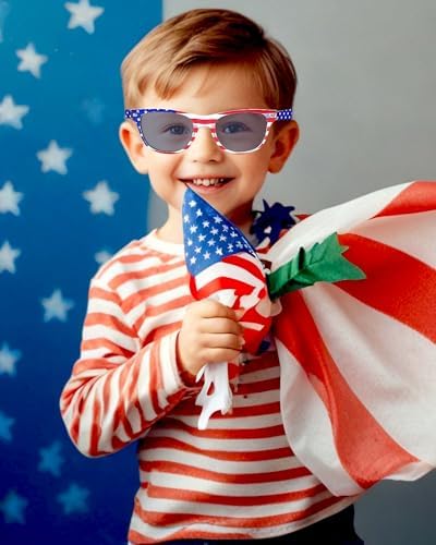 BleSky Kids 4th of July Patriotic Flag Costume Cape