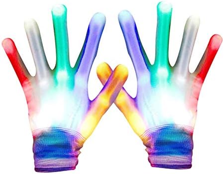 Glowing LED Gloves for Kids Halloween Christmas Birthday Gifts