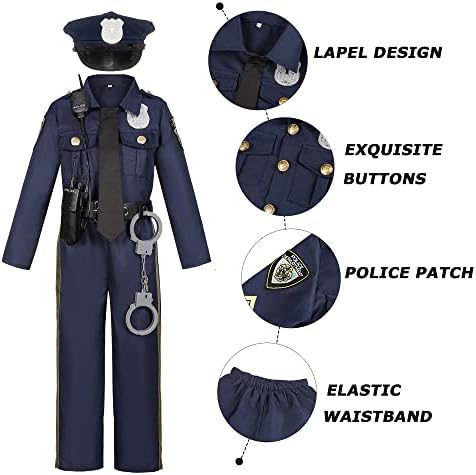 Exclusive Police Costume for Boys Halloween Party Gift