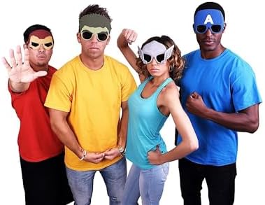 Sun-Staches Avengers Sunglasses Iron Man Thor Hulk Costume Accessory