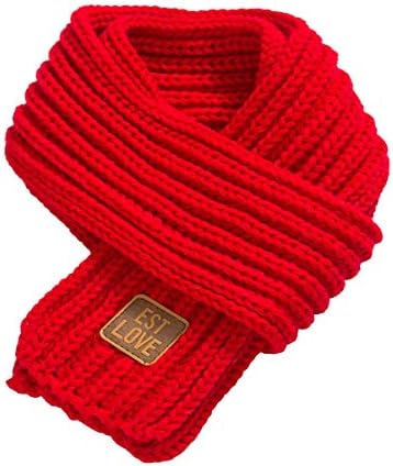Levao Kids Winter Knitted Soft Scarf for Boys Girls Cozy Neck Warmer