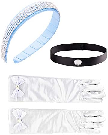 JiaDuo Princess Costume Accessory Set Headband Choker for Kids