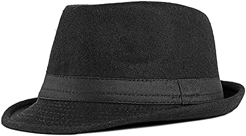 UTOWO Kids Felt Fedora Trilby Ganster Hat Boys Ages 25
