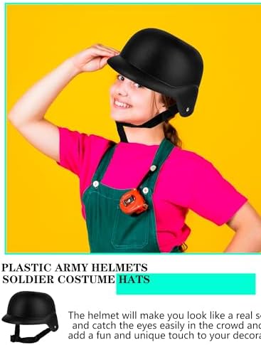 2 Pieces Plastic Army Hats - Halloween Costumes for Kids and Adults