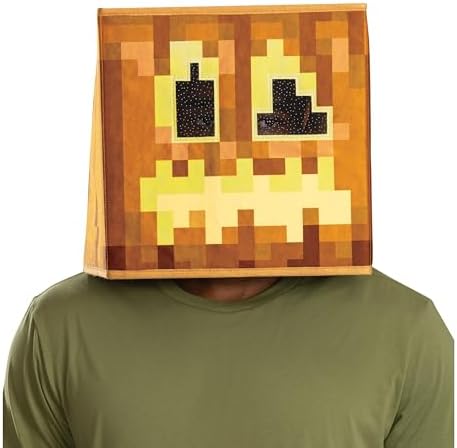Disguise Jack OLantern Block Head Mask for Kids 1