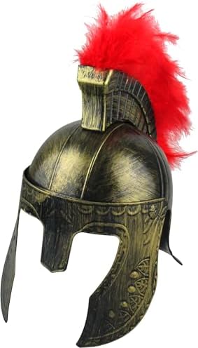 Childs Halloween Spartan Warrior Helmet Costume Accessory