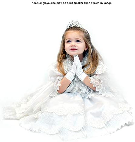 Skeleteen White Child Costume Gloves Set - Boys Girls Halloween Accessories