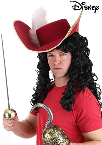 Great for Kids Captain Hooks Red Pirate Hat with Faux Fur