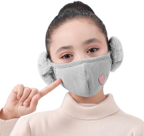 Warm Windproof Mask for Teens - Half Face Earflaps with Dustproof Comfort