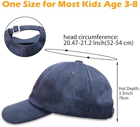 Cute Kids Baseball Cap with Fire Truck Embroidery