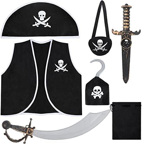 Bencailor Halloween Pirate Costume Accessories Set for Kids