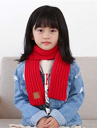 Levao Kids Winter Knitted Soft Scarf for Boys Girls Cozy Neck Warmer