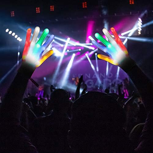 Glowing LED Gloves for Kids Halloween Christmas Birthday Gifts