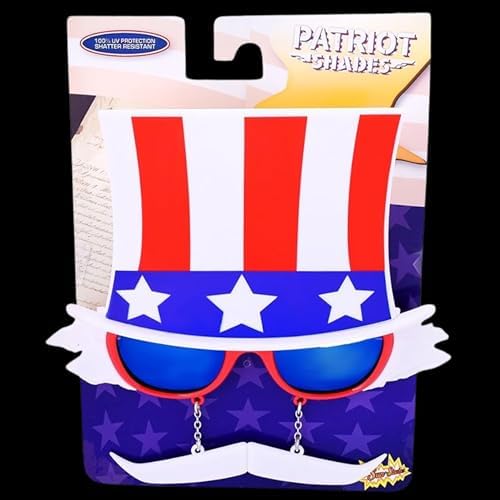 Sun-Staches Free the Spirit 4th of July Sunglasses