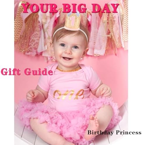 First Birthday Glitter Crown Headband for Girls
