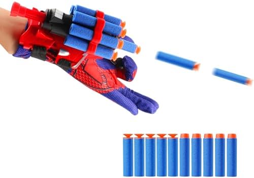 Wiifyly Spider Web Gloves Shooters Costume Toy for Kids