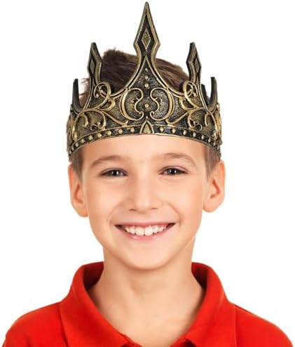 Adjustable Royal Crown Halloween Costume Accessory
