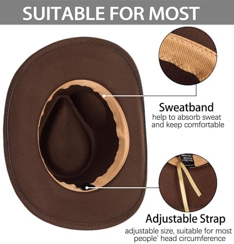 Vikodah Kids Western Cowgirl Fedora Hats