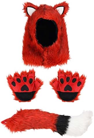 Magical Fox Costume Kit for Kids Fox Ears Tail Gloves