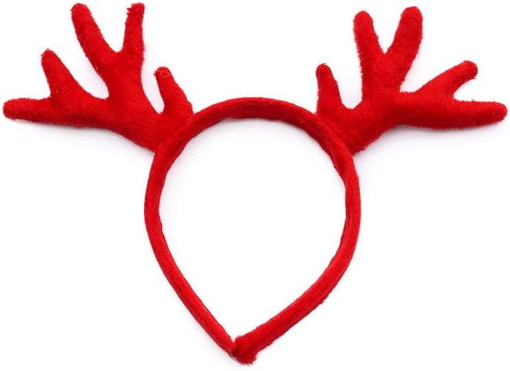 Furry Christmas Reindeer Headband - Party Costume for Kids - Festive Fuzziness