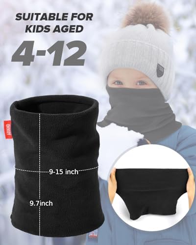 Aegend Kids Neck Warmer 2 Pack