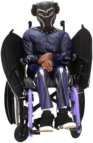 Jazwares Adaptive Black Panther Kids wheelchair costume