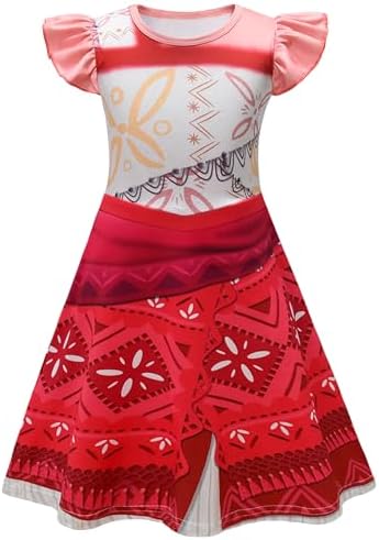 AOVINKID Princess Costume Halloween Party Dress with Necklace