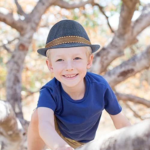 Ultrafun 4-Pack Kids Fedora Hats