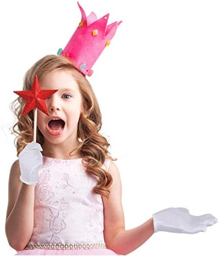 18 Pairs White Gloves Kids Halloween Costume Gloves Great Gift for Kids