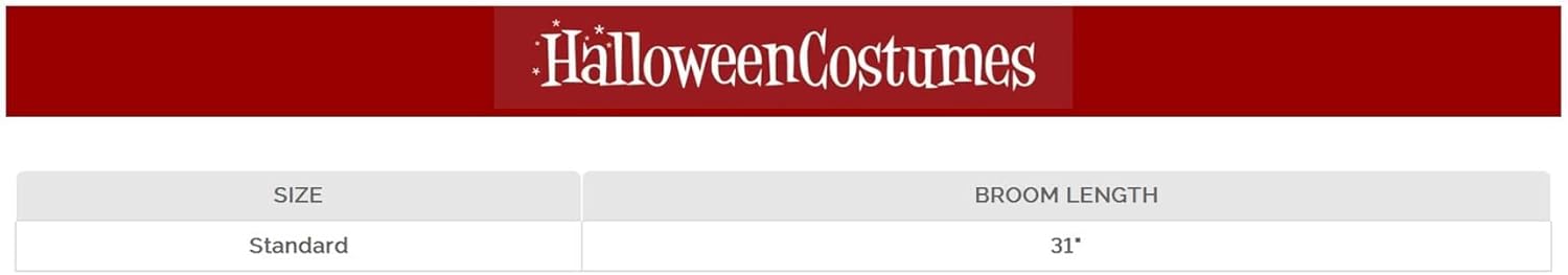 Fun Costumes Sparkly Witch Broom ST Halloween Magic