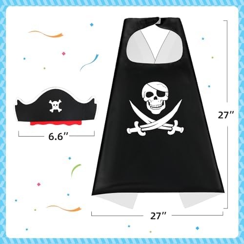 Mizzbraco Kids Pirate Role-Play Cape