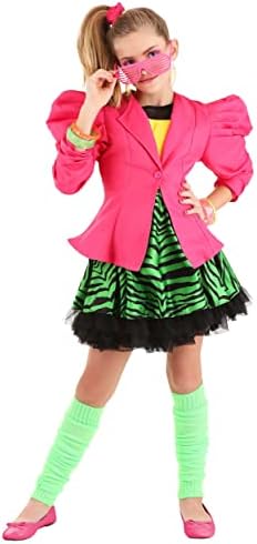 80s Halloween Valley Girl Costume for Girls Durable 80sinstantcom Party Set