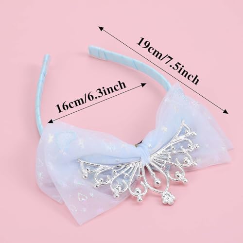 Lusofie Crown Headband Princess Tiara Hair Accessories Perfect for Girls
