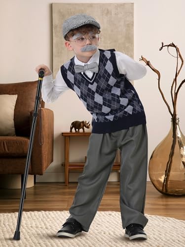 100 Days of School Grandpa Costume for Kids