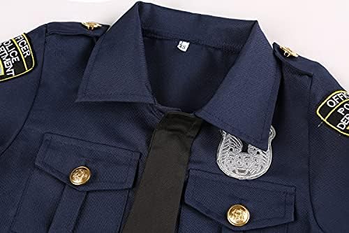 Kids Police Officer Costume for Halloween Look Like a Real cop