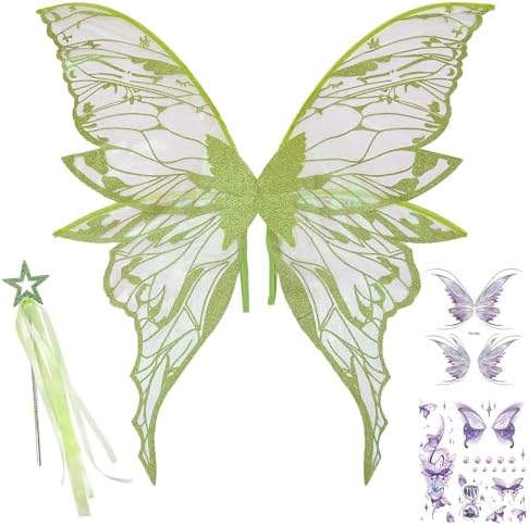 Fairy Wings Costume Set for Adults Halloween Party Accessories