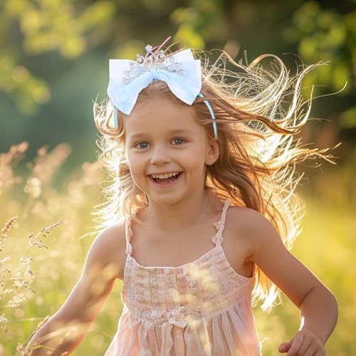 Lusofie Crown Headband Princess Tiara Hair Accessories Perfect for Girls