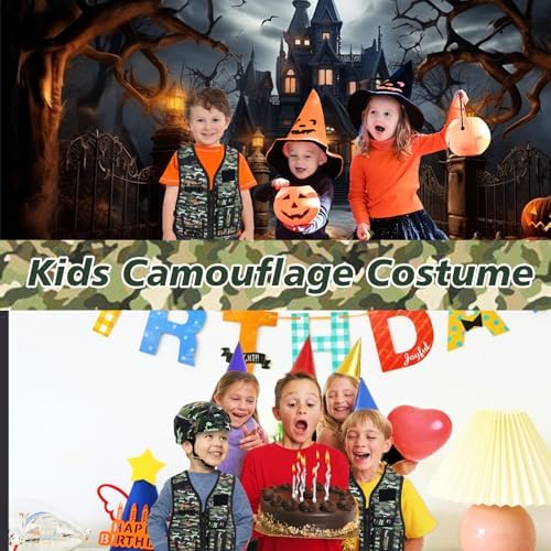 RedCrab Kids Military costume - Role-Play Toy for Halloween
