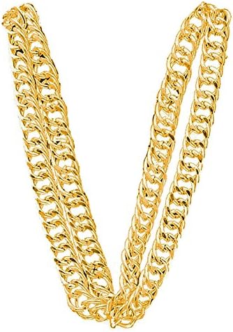 Rubies Boys 80s Big Links Gold Neck Chain Costume Accessory
