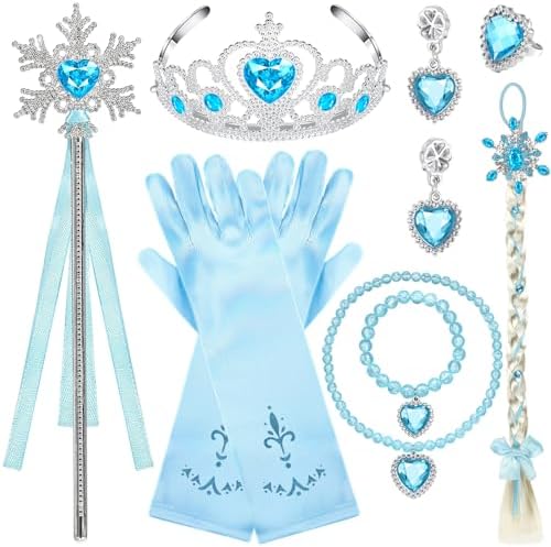 Perfect Princess Party Accessories Set of 8 - Cosplay Set for Girls