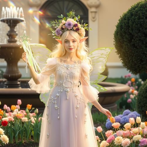 Fairy Wings Costume Set for Adults Halloween Party Accessories