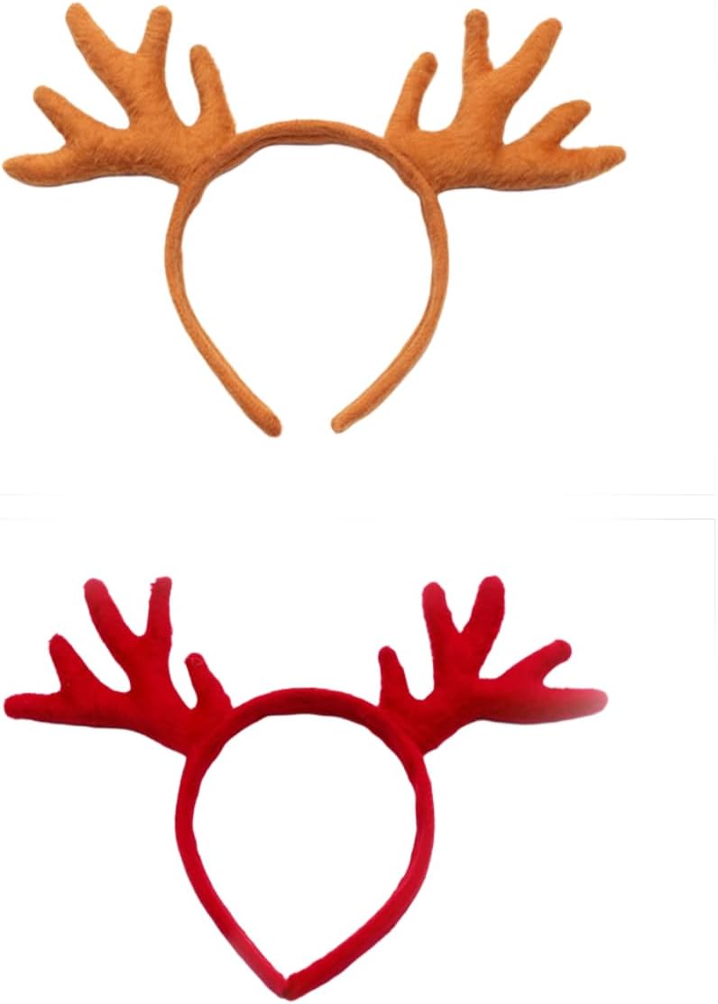 Furry Christmas Reindeer Headband - Party Costume for Kids - Festive Fuzziness