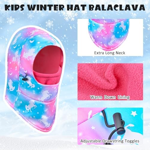 Kids Winter Ski Mask Balaclava Reduces Cold Wind