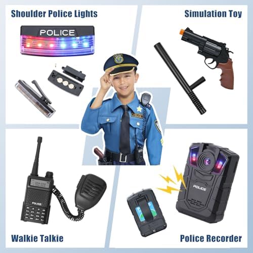 GC 15PCS Kids Police Officer Costume Set