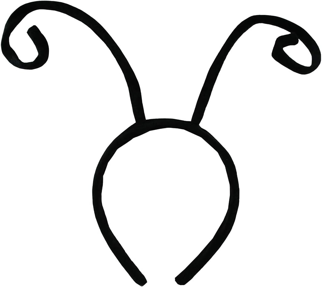 6-Piece Black Velvet Bug Antenna Headband for Kids Costume Accessories