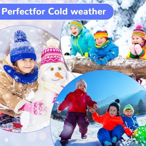 Warm Kids Winter Knit Scarves