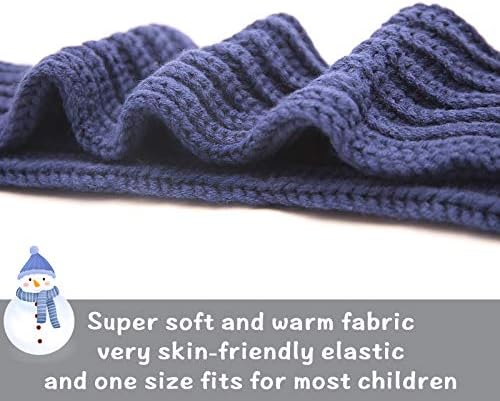 XiaohangWang Unisex Toddler Winter Knit Scarf