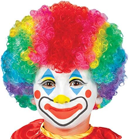 Amscan Kids Rainbow Clown Synthe Wig