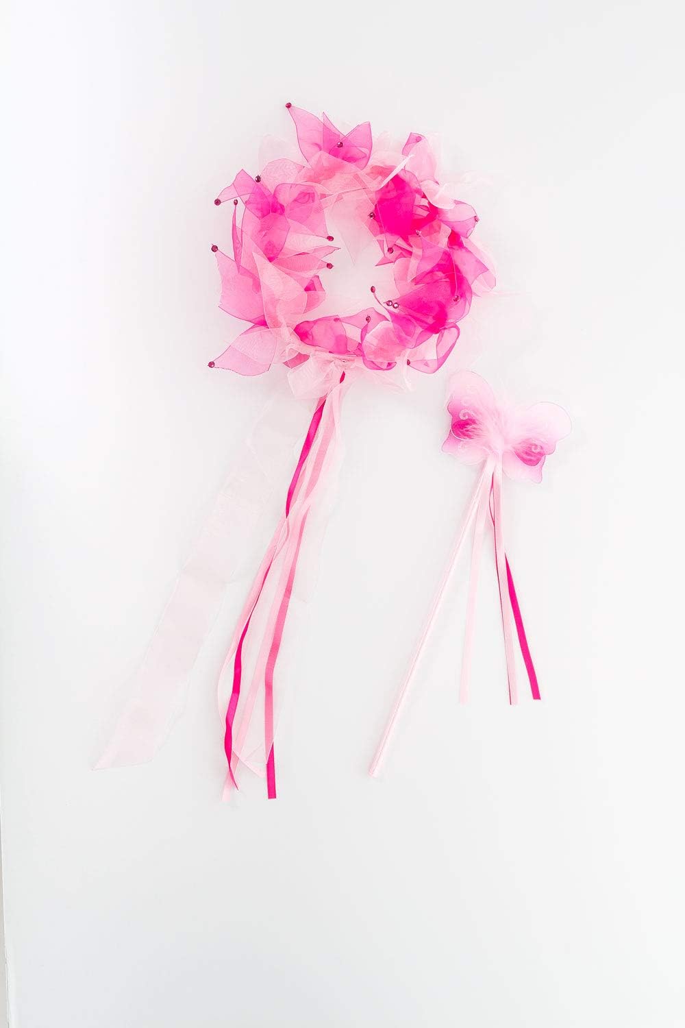 Fairy Halos Wands Set for Girls - Hot Pink Light Pink